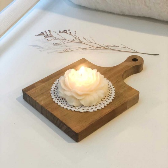 Peony Blossom Candles – Hand-Poured & Highly Detailed | White & Colored | Scented & Unscented Variants