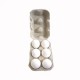 6 Eggs Paper Mache Tray with Lid – Compact & Eco-Friendly Egg Packaging