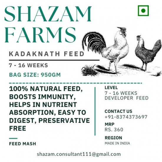 Kadaknath Developer Feed (7–16 Weeks)