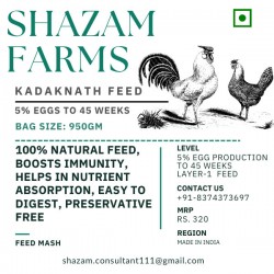 Kadaknath Layer 1 Feed (5% Egg Production – 45 Weeks)